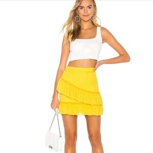 Superdown Donnie Frill Mini Skirt